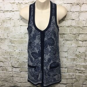 Kimchi Blue Floral Long Sleeveless Cardigan